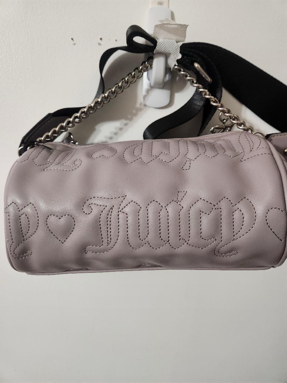 Juicy Couture Lavender Quilted Logo Mini Shoulder Bag